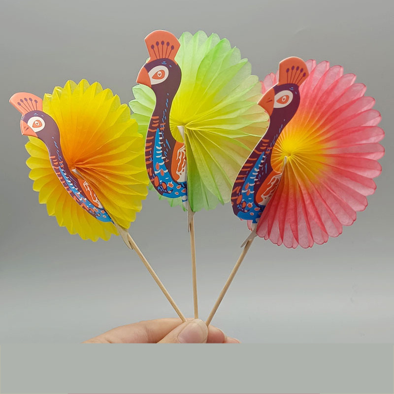 DD1609  Handmade Cocktail Drink Umbrella Picks Mini Cupcake Toppers Tropical Party Decorations Toothpicks Parasols