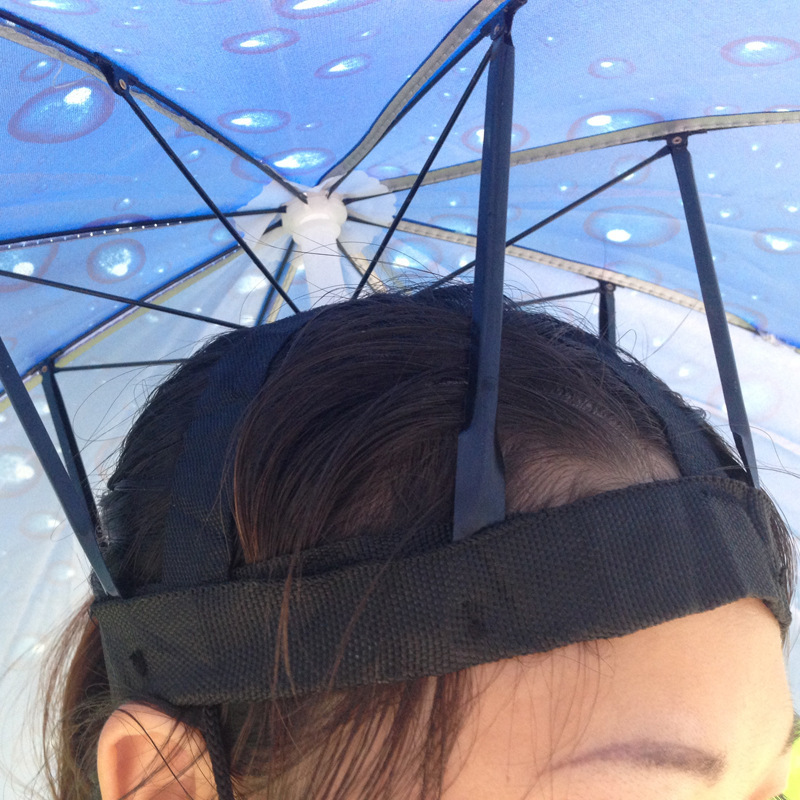 DD1900  Fishing Golf Gardening Sunshade Head Cap for Adults and Kids Outdoor Headwear Hands Free Umbrella Cap Umbrella Hat