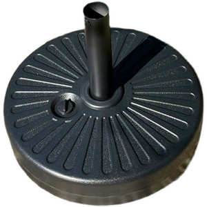 DD2194   Water Filled Beach Stand Umbrella Holder Heavy Duty Round Antiqued Umbrella Base for Patio