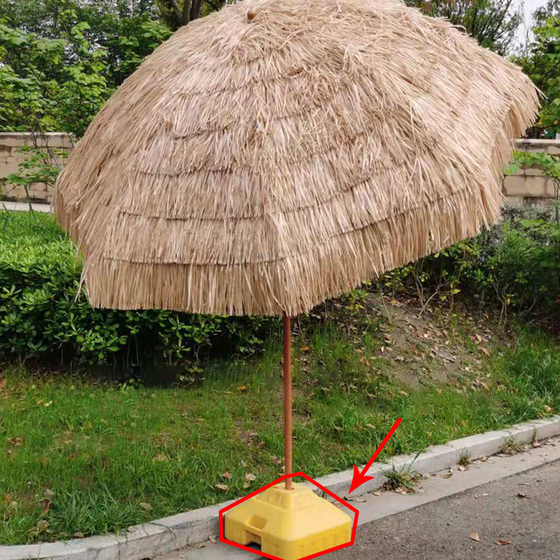 DD2261  Outdoor Artificial Straw Paraguas Sunshade Big Umbrellas Garden Decoration Beach Parasol Straw Patio Umbrella