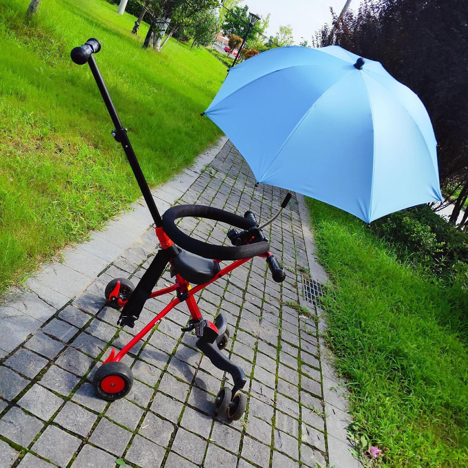 DD2371 Umbrella Holder Push Cart Stand Portable Beach Golf Chair Umbrella Baby Stroller Umbrella with Adjustable Universal Clamp