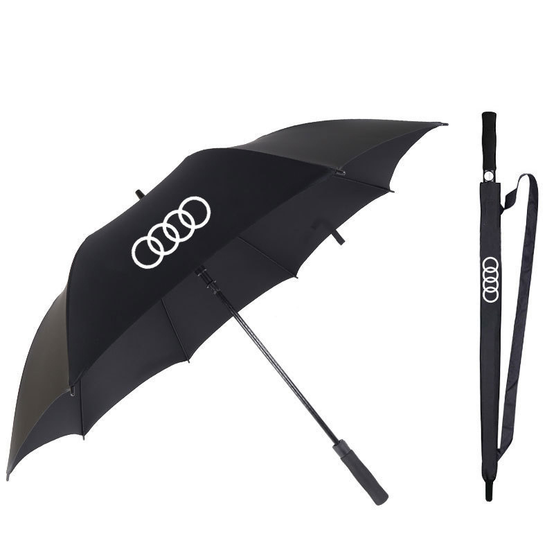 DD2406  Custom Car Gift Automatic Umbrella Long Straight Rain Paraguas Business Advertising Car Logo Golf Umbrellas