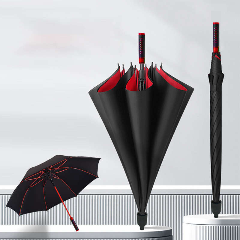 DD2690 Custom Luxury Car Logo Golf Umbrella Gift Full Automatic Long Handle Paraguas Straight Advertising Business Umbrellas