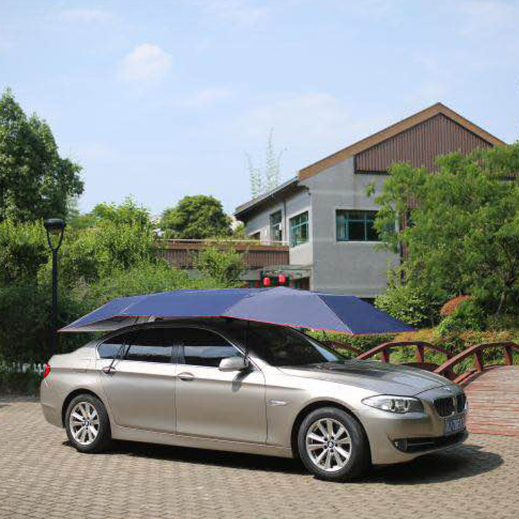 DD2700  Custom 4.5M Car Sun Protection umbrella Automatic Outdoor Insulation Folded Portable Car Hail Cover Sunshade Umbrella