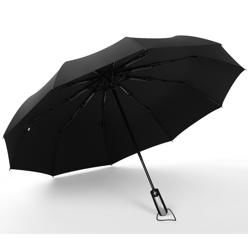 DD2706  Large Men Business Advertisement Umbrella 10K Full Automatic Folding Sunshade Rain Sun Souvenirs Umbrella