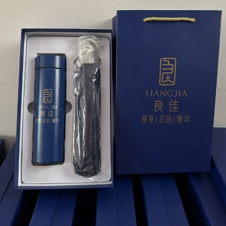 DD2080  Custom Logo Combination Company Event Notebook Pen Advertise Business Gift Souvenir Thermos Cup Umbrella Gift Set