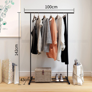 GG16 Stainless Steel Clothes Drying Rack Bedroom Furniture Clothing Store Display Rack Multifunction Hanger