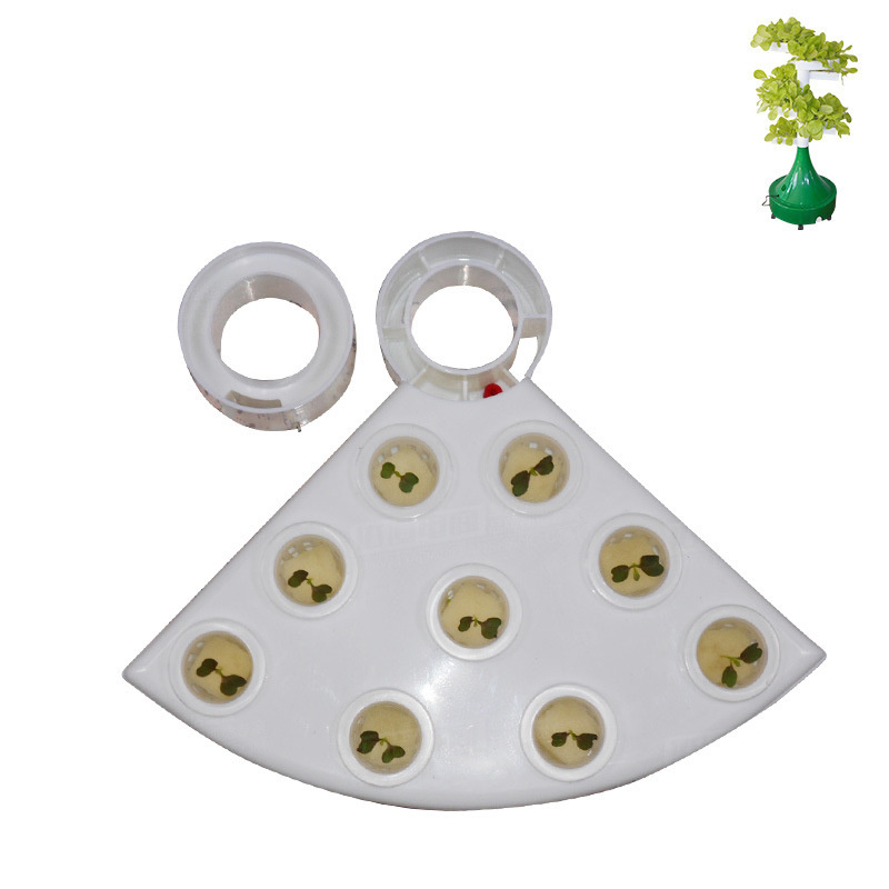 LT337 9 Cells White Plastic Plug Seed Starting Grow Germination Trays Plant Propagation Nursery Seedling Trays