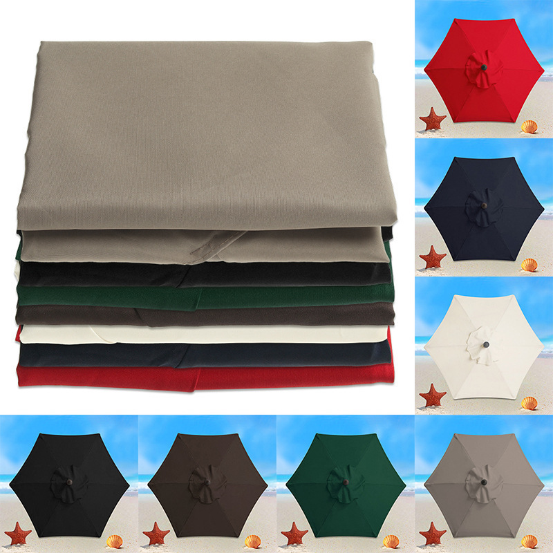 DD1476  Garden Beach UV Material Shelter Waterproof Cloth Umbrella Surface Outdoor Sunshade Polyester Patio Umbrellas Fabric