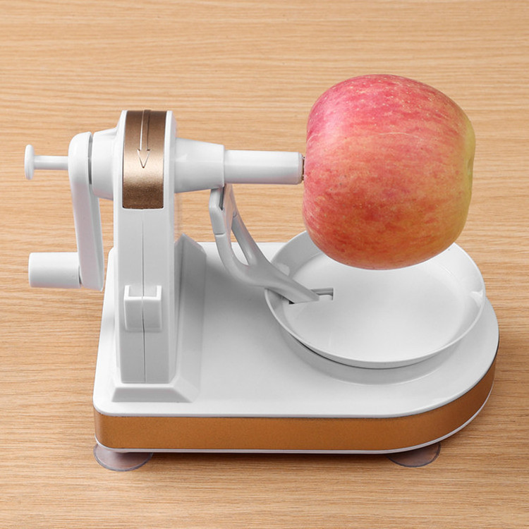 CL492 Multi-functional Fruit Peeler Automatic Peeling Machine Rotary Apple Slicer Hand-cranked Peeler Scraper