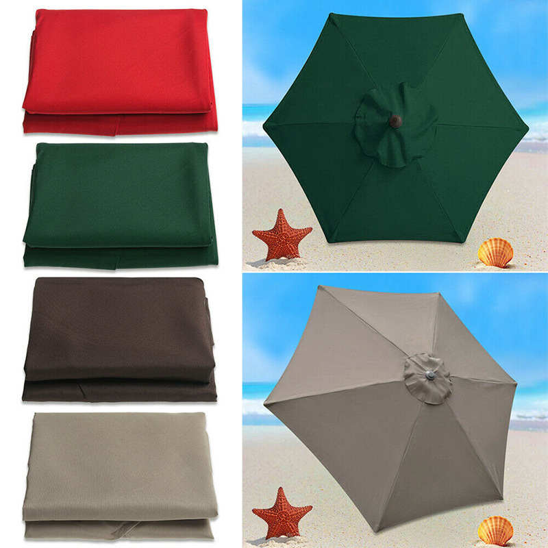 DD1476  Garden Beach UV Material Shelter Waterproof Cloth Umbrella Surface Outdoor Sunshade Polyester Patio Umbrellas Fabric