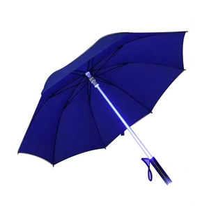 DD2392  Customize 8K Straight Sword Led Umbrella WIth Torch Novelty Flashlight Umbrella Flashing LED Golf Umbrellas