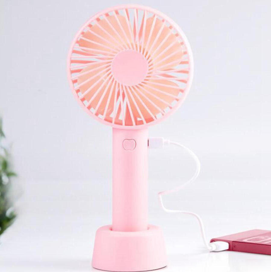 AAA5 Outdoor Standing Small Portable Rechargeable Electric Fan Custom Bracket Adjustable Cooling Mini USB Desk Handheld Fan