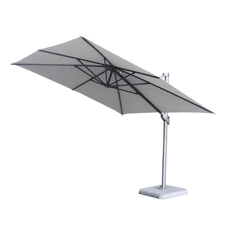 KLH395  Outdoor Umbrellas Banana Hanging LED Umbrella for Backyard Poolside Lawn and Garden