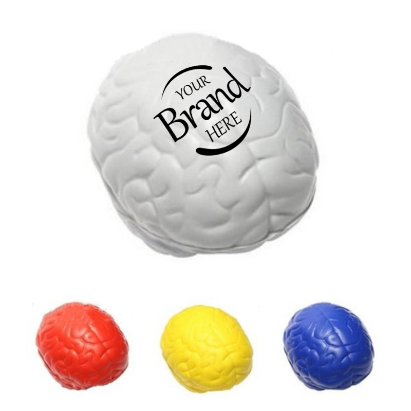 Brain Toy PU Balls Hand Muscle Exercise Sensory Pressure Ball Eye Stress Balls for Teen Adult Prank Stuff