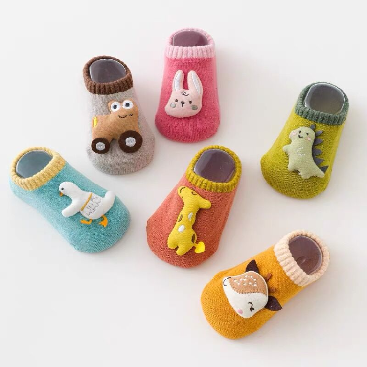 HY-1862 Baby floor socks autumn&winter warm glue non-slip baby toddler cute doll children's socks manufacturers wholesale