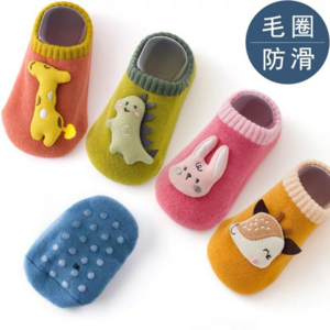 HY-1862 Baby floor socks autumn&winter warm glue non-slip baby toddler cute doll children's socks manufacturers wholesale