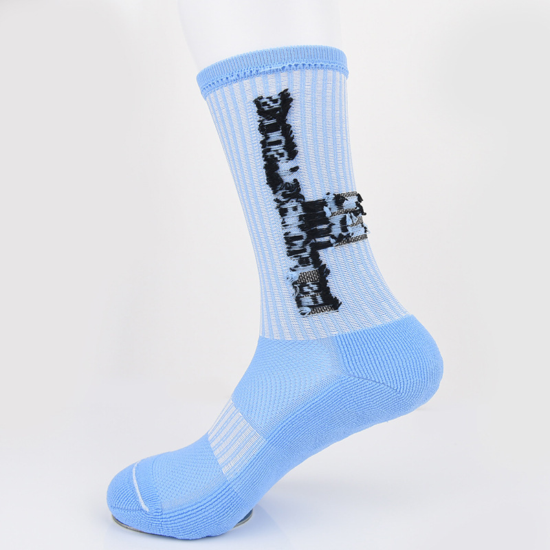 HY-2205 Wholesale FS Professional Grip Football Socks for Men Children Training Thick Non-slip Sports Socks JACQUARD Kids Socks