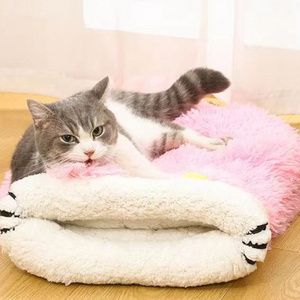 New Design Cat Plush Sleeping Dog Cat Stuffed Home Decoration Breathing Pet sleeping bag warm Pet Cats bed