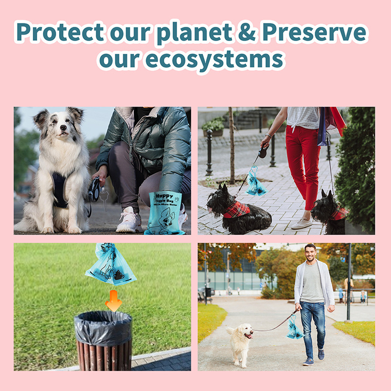 Eco Friendly Waste Travel Plastic Design Biodegradable Plastic Potty Doggie Poop Bags Grooming Sets