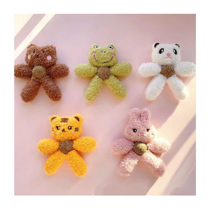 Cartoon plush cat toy grinding teeth clean teeth bite resistant fun Cat Plush Toys Stuffed Puppy Chew Toys attach Catnip