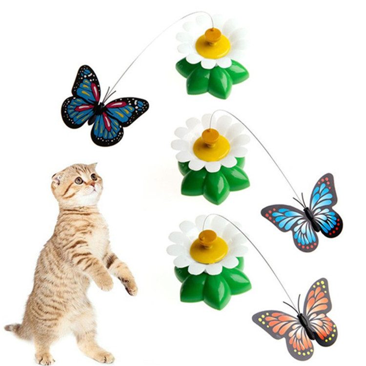 Electric Butterfly and Electric Bird Funny Cat Toy Flying Pet Interaction Electric Cat Toy