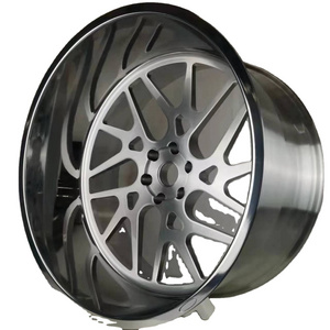 20x10 20x12 20x14 22x10 22x12 22x14 24x12 24x14 26x12 26x14 26x16 H style monoblock forged big truck wheels rims for America