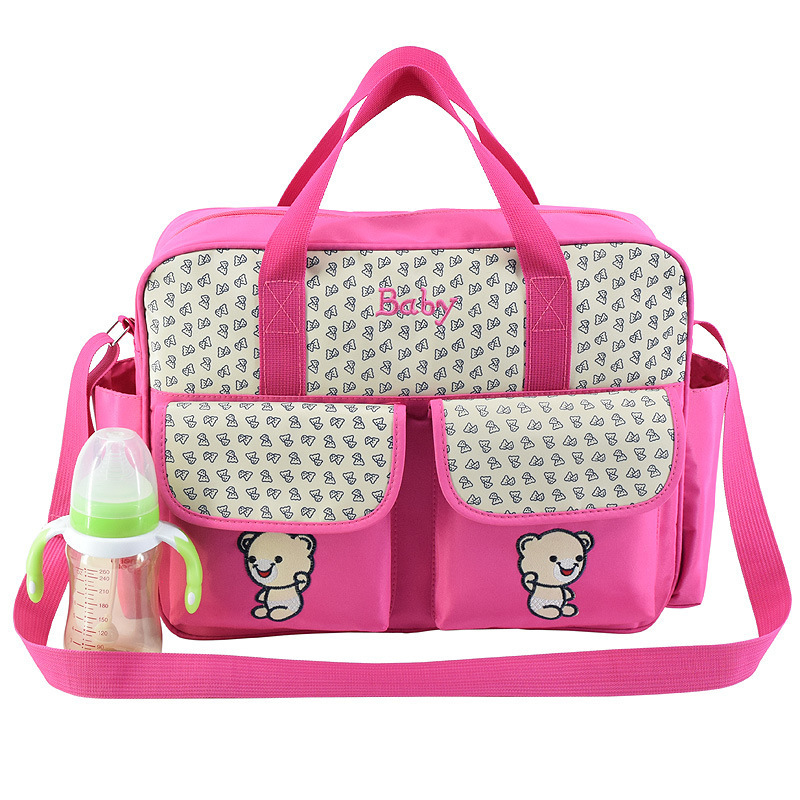 Wholesale women Large capacity nappy bag portable baby diaper mommy tote bag