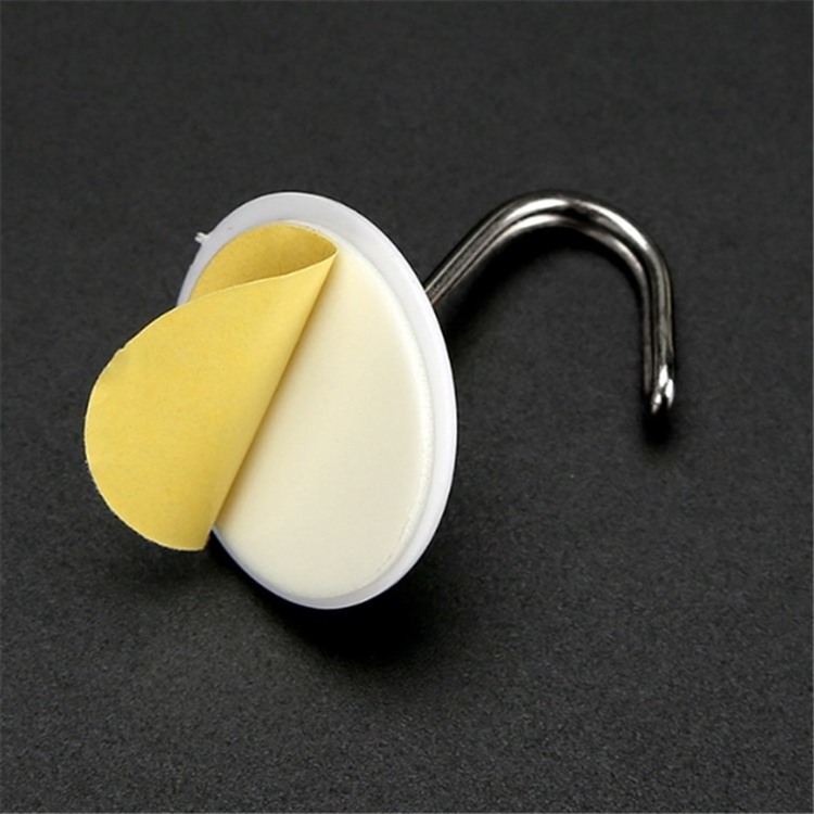 Creative hook kitchen bathroom wall hanging sticky hook coat hat free punch sticky hook