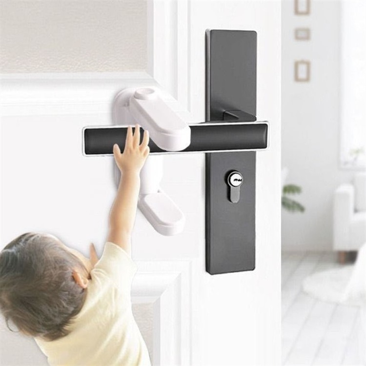 Logo Door Handle Switch Latch MultiFunction Children Safety Protection Buckle Hardware Locks Baby Safety Baby Safety Door Lock