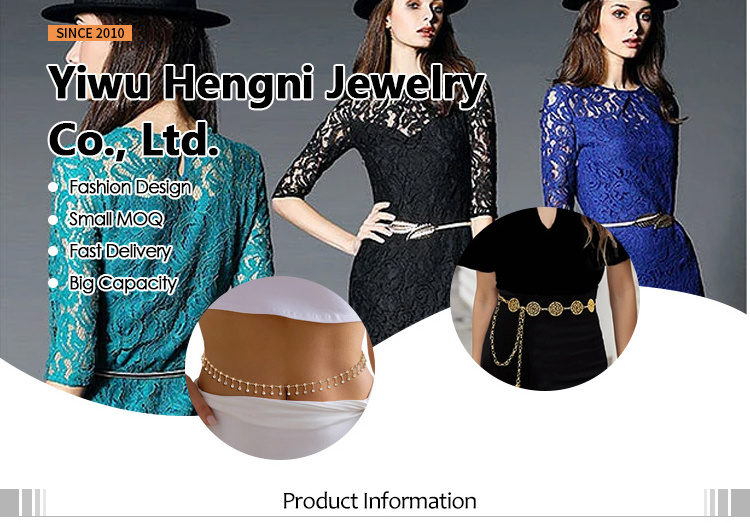 New arrival Waist Chain Women's European and American Vintage dress Metal Chain Belt Waist Chain