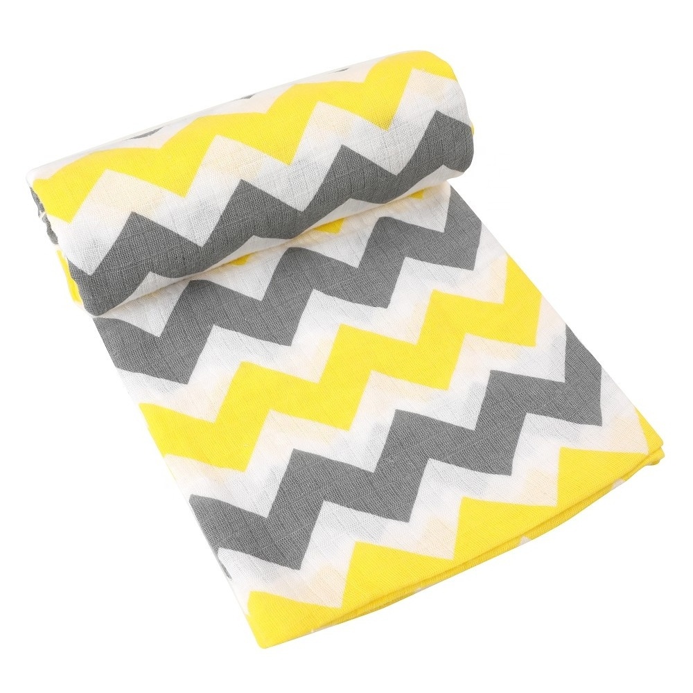 100% Organic cotton Muslin Baby Swaddle Blanket