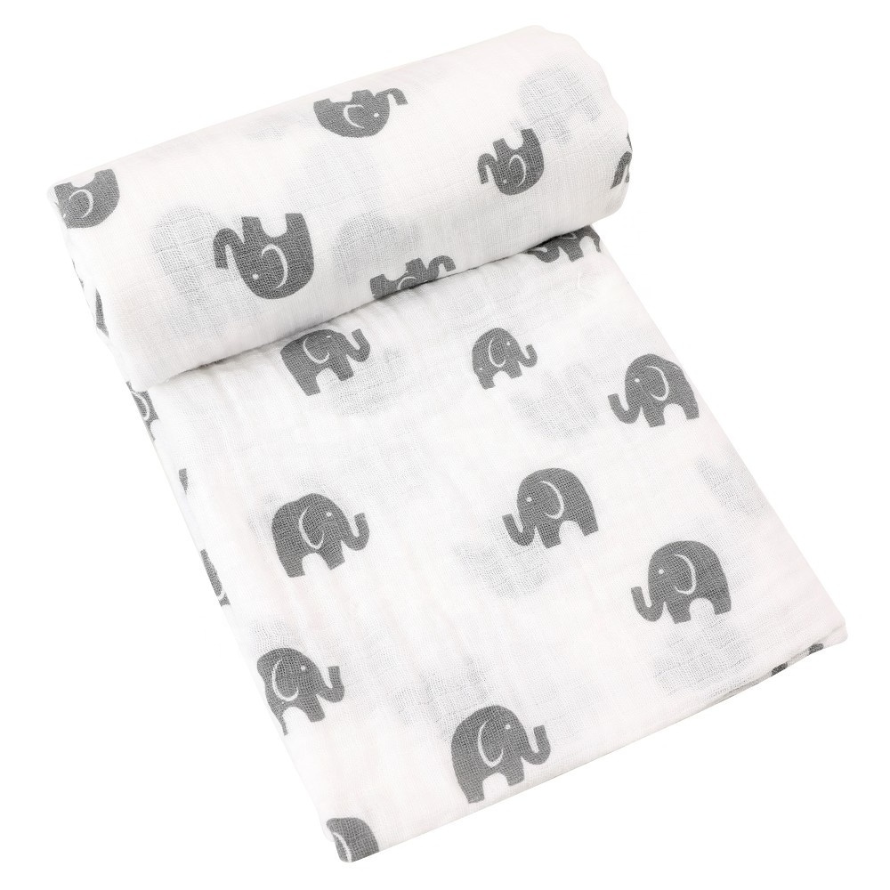 100% Organic cotton Muslin Baby Swaddle Blanket