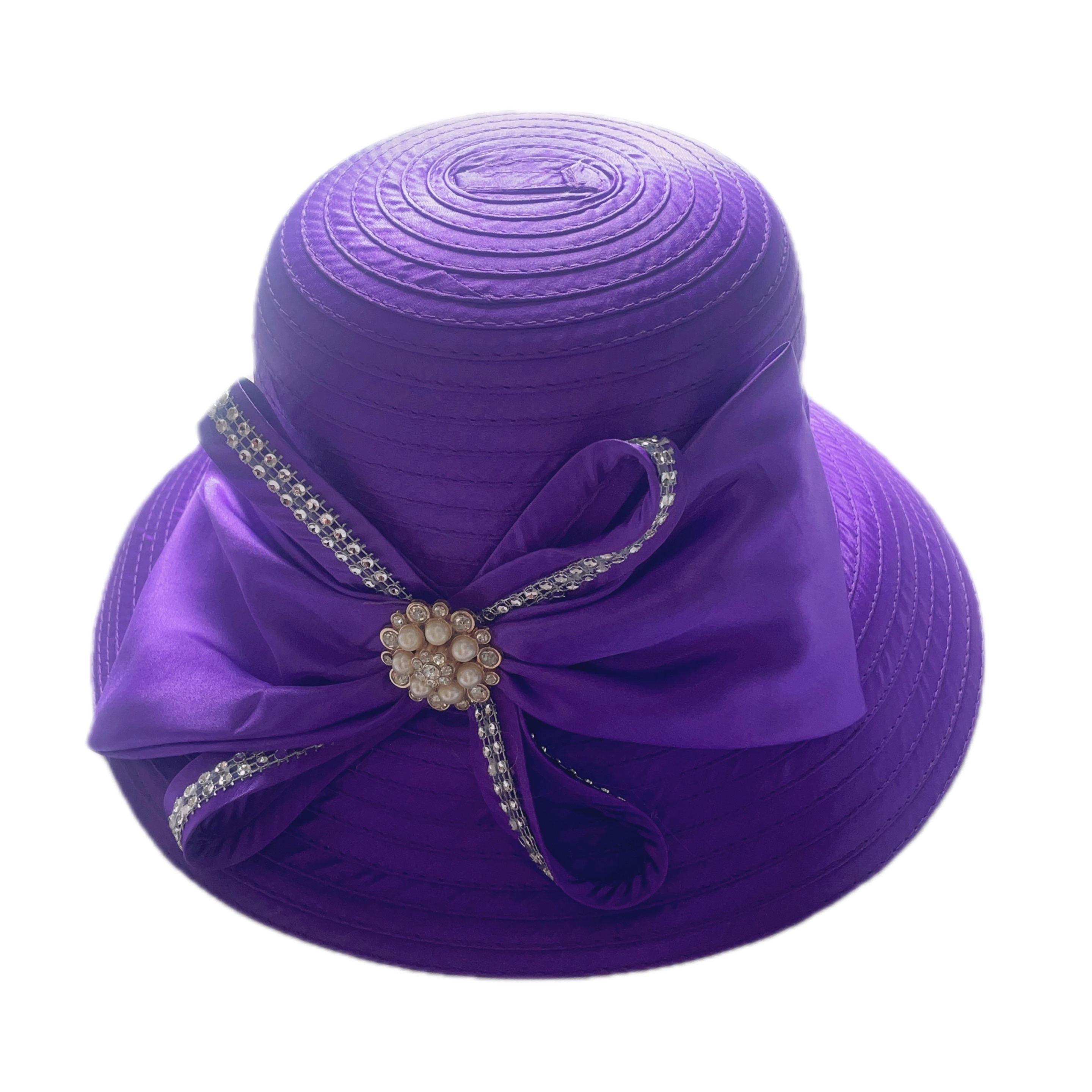 2023 New Women Kentucky Derby Dress Church Wedding Party Satin Hat