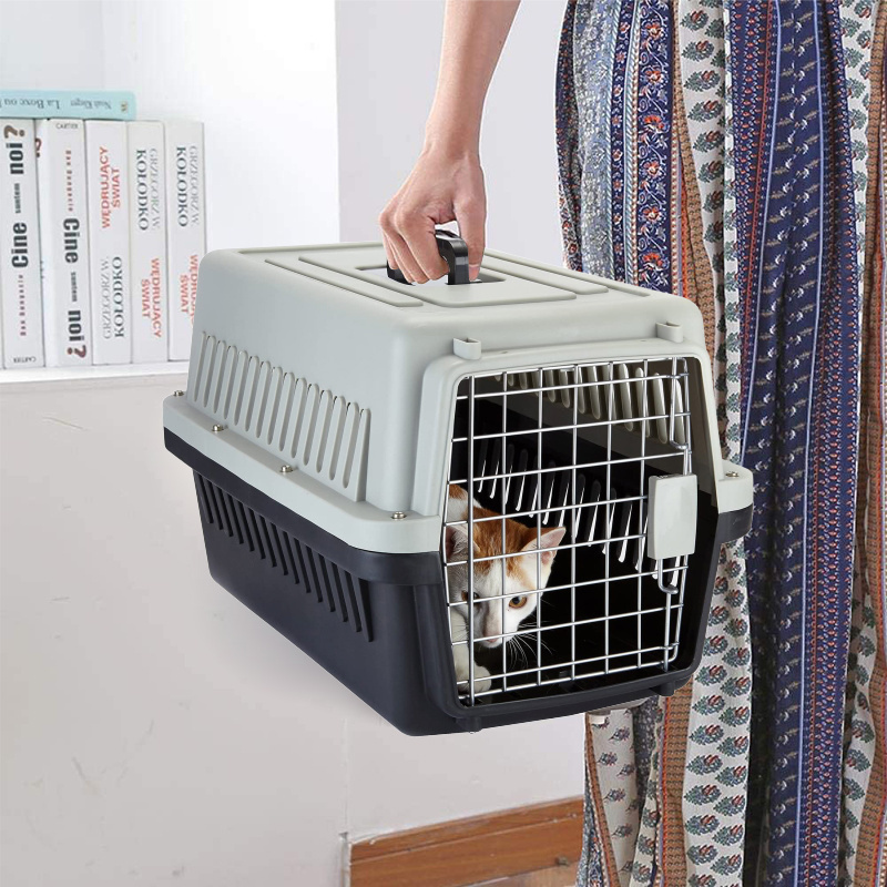 Easy Use Pet Accessories Plastic Pet Carrier Dog Travel Cage Portable Plastic for Airline Travel M Backpacks Carton Box Ningbo