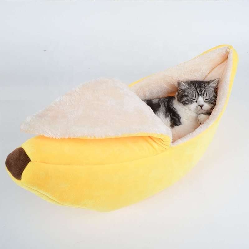 Fashion pet house round cat bed four seasons universal pet bed banana house wholesale