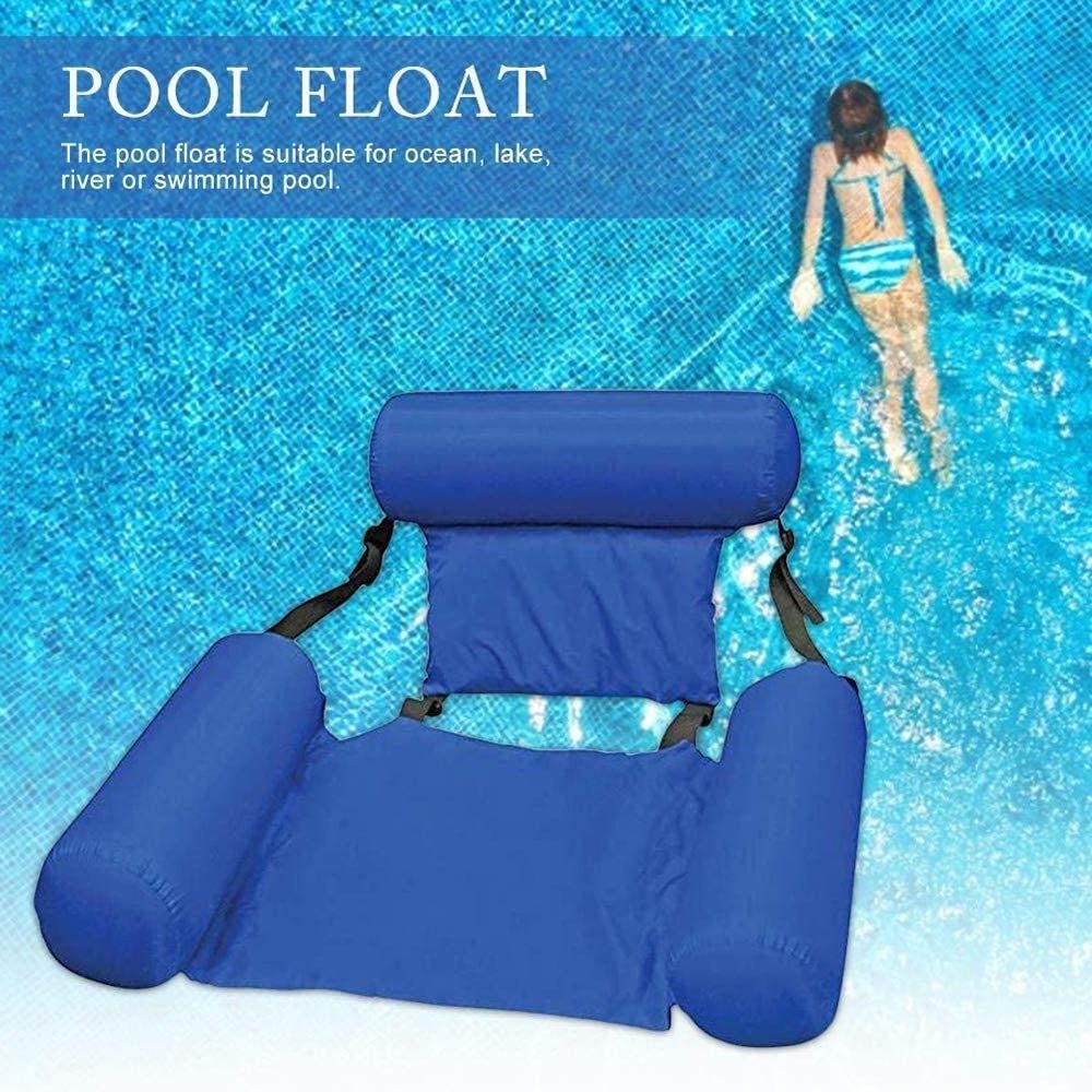 Portable Hot Sale Lazy Inflatable Swimming Pool Float Lounge Hammock Water Chair for Summer Plastic PP Bag Outdoor Residential