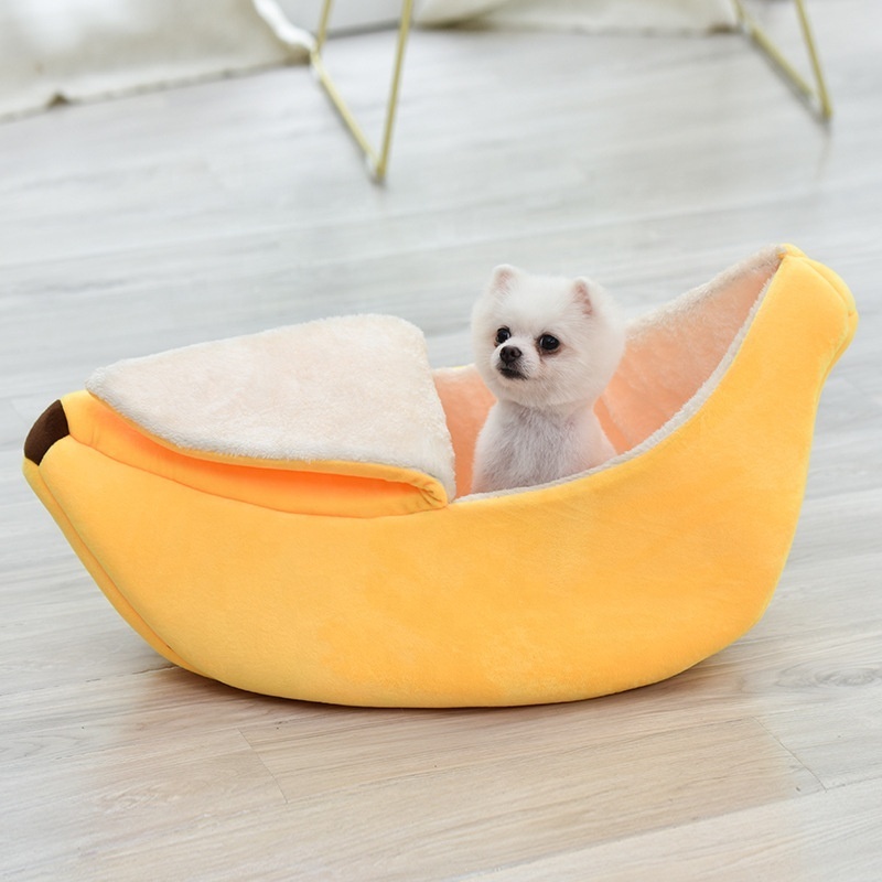 Fashion pet house round cat bed four seasons universal pet bed banana house wholesale