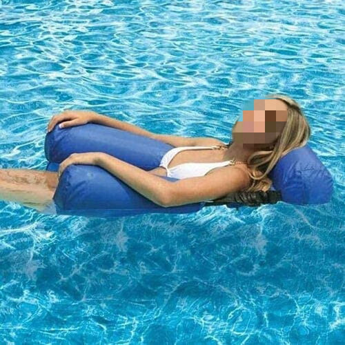 Portable Hot Sale Lazy Inflatable Swimming Pool Float Lounge Hammock Water Chair for Summer Plastic PP Bag Outdoor Residential