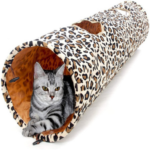 Pet Collapsible Toy Cat Tube Toys Play Durable Hideaway Crinkle Ferret Bunny Dog Tunnel With Ball For Large Rabbits