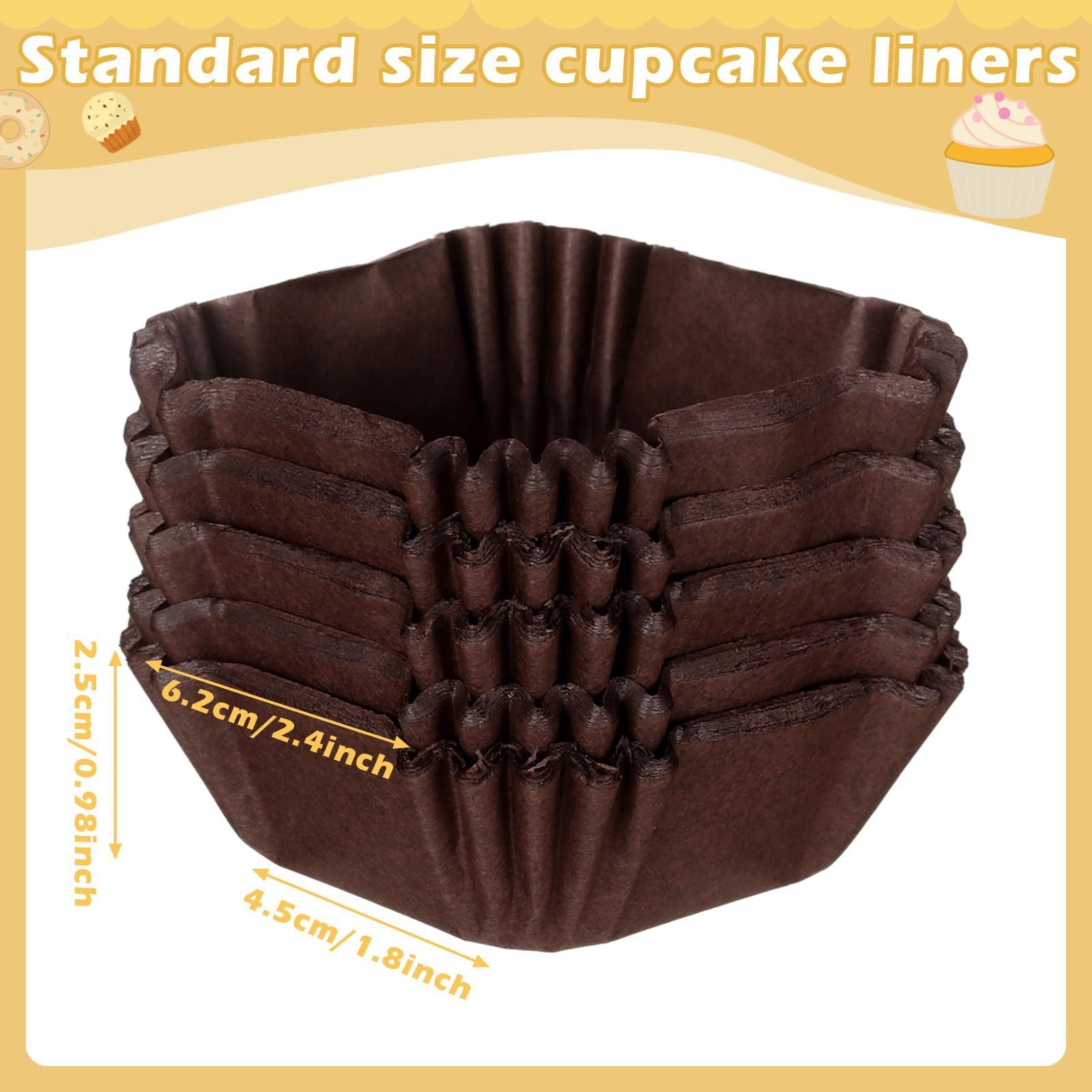 Square Cupcake Liners Disposable Brownie Baking Cups