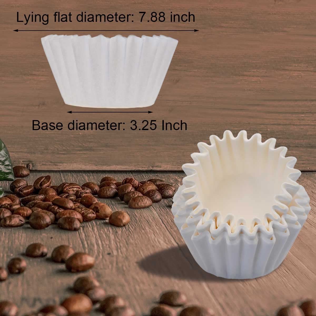 Coffee Filters 8-12 Cup, 7.875 inch x 3.25 inch, 100 Count Basket Coffee Filters