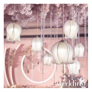 Hintcan lamp shades simple ceiling lamp  Umbrella shaped orchid of the Valley hanging light ceiling wedding decoration