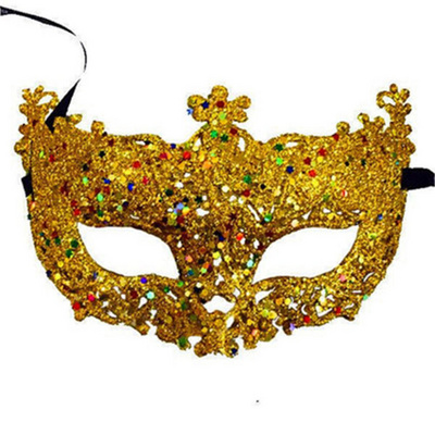 Luxury Gold Party Mask for Mardi Gras Halloween Party Women Girls Sexy Fox Eye Mask carnival Masquerade Mask