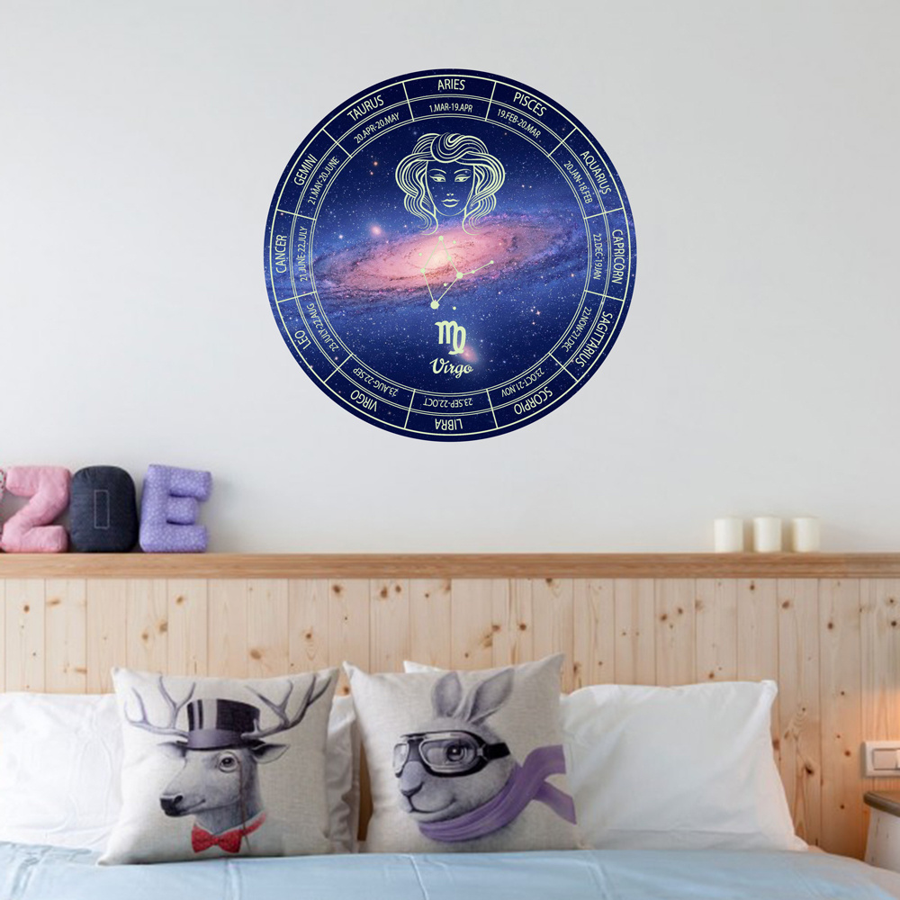 20CM Twelve Constellations Luminous Glowing Sticker Shining Stars Decor,Wall Decal Sticker DIY Adhesive Wall Sticker