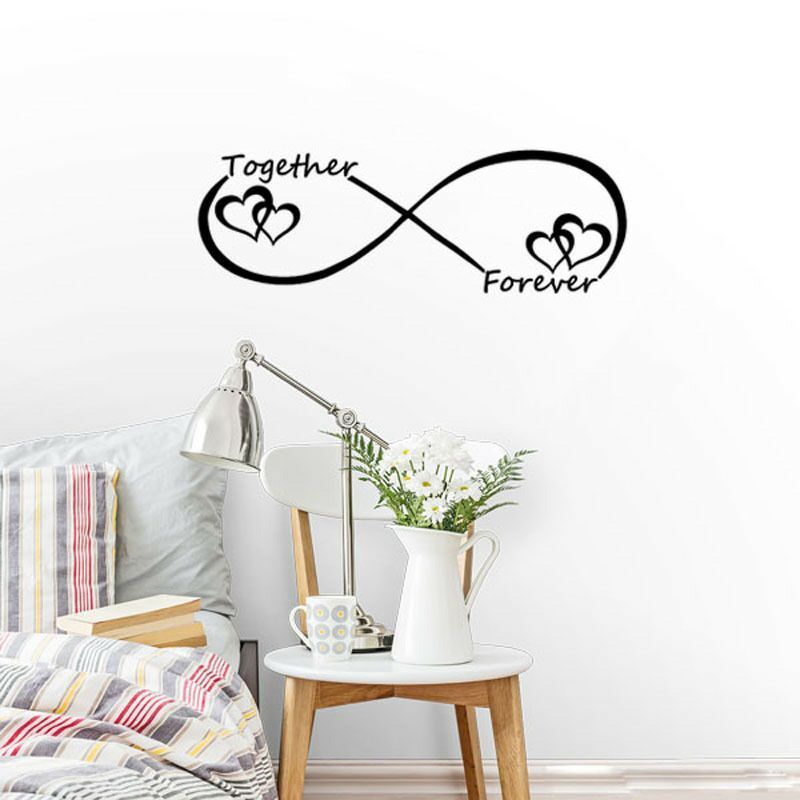 Valentine's Day Love Wall Sticker Together forever carved wall stickers wholesale trade removable waterproof home decor