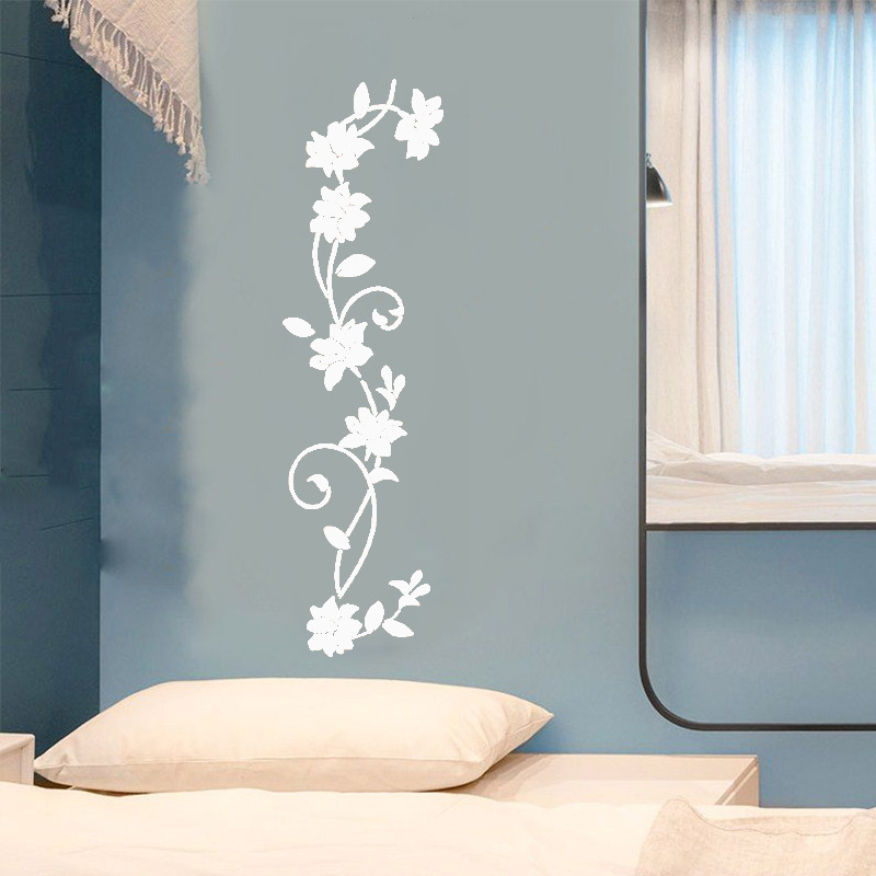 Flower Vine Wall Sticker Refrigerator, bedroom, living room decoration, carved environmentally friendly PVC wallpaper