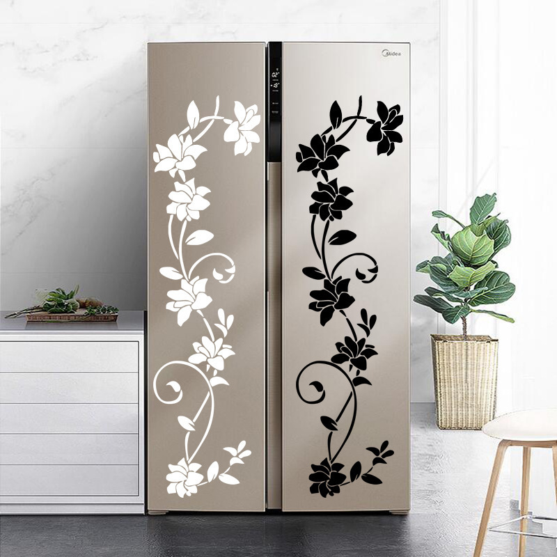 Flower Vine Wall Sticker Refrigerator, bedroom, living room decoration, carved environmentally friendly PVC wallpaper