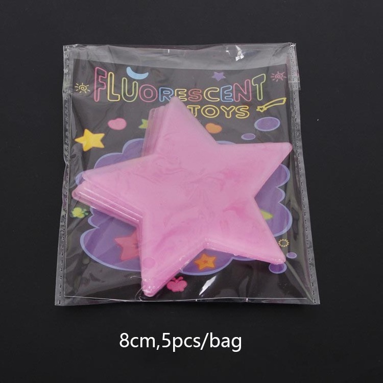 sale 8cm big luminous Star shaped stickers kids bedroom wall luminous stars stickers