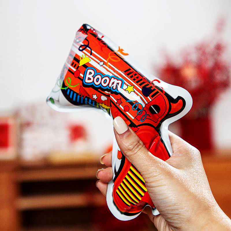 Low price confetti firework gun automatic inflatable firework gun hand held small salute for birthday wedding party decoration